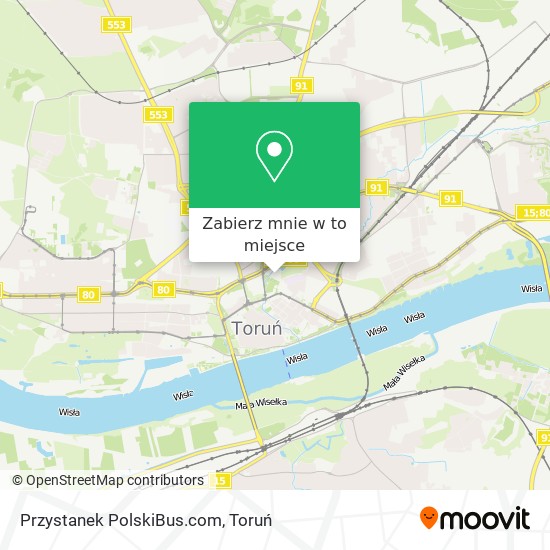 Mapa Przystanek PolskiBus.com