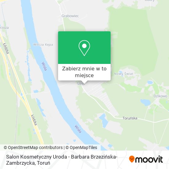 Mapa Salon Kosmetyczny Uroda - Barbara Brzezińska-Zambrzycka