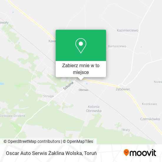 Mapa Oscar Auto Serwis Żaklina Wolska