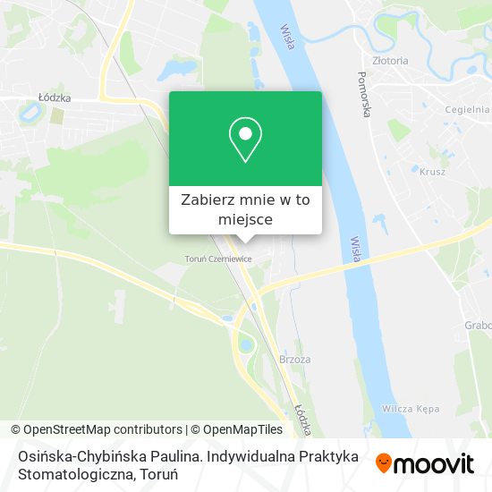 Mapa Osińska-Chybińska Paulina. Indywidualna Praktyka Stomatologiczna