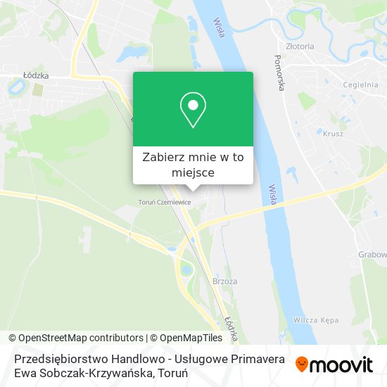 Mapa Przedsiębiorstwo Handlowo - Usługowe Primavera Ewa Sobczak-Krzywańska