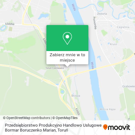Mapa Przedsiębiorstwo Produkcyjno Handlowo Usługowe Bormar Boruczenko Marian
