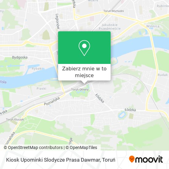 Mapa Kiosk Upominki Slodycze Prasa Dawmar