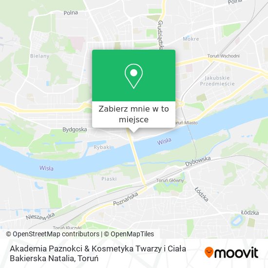 Mapa Akademia Paznokci & Kosmetyka Twarzy i Ciała Bakierska Natalia