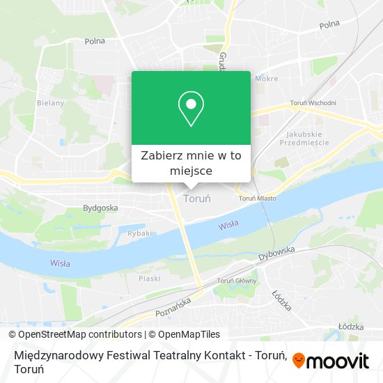 Mapa Międzynarodowy Festiwal Teatralny Kontakt - Toruń
