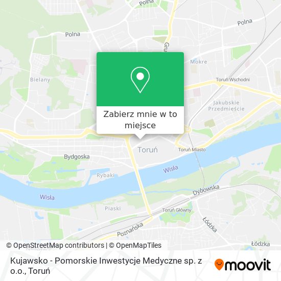 Mapa Kujawsko - Pomorskie Inwestycje Medyczne sp. z o.o.