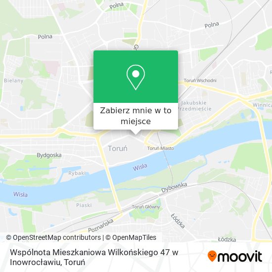 Mapa Wspólnota Mieszkaniowa Wilkońskiego 47 w Inowrocławiu