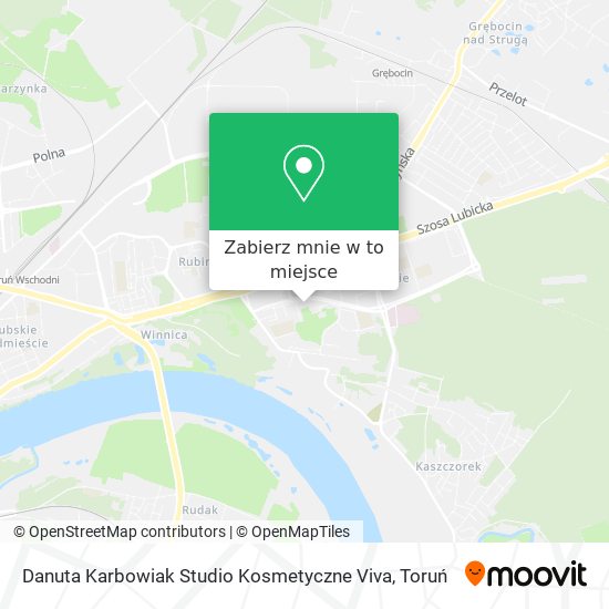 Mapa Danuta Karbowiak Studio Kosmetyczne Viva