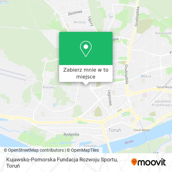 Mapa Kujawsko-Pomorska Fundacja Rozwoju Sportu