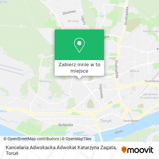 Mapa Kancelaria Adwokacka Adwokat Katarzyna Zagata