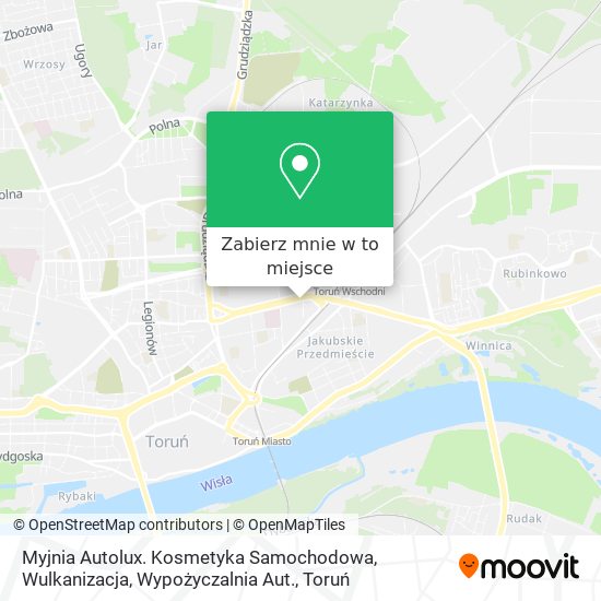 Mapa Myjnia Autolux. Kosmetyka Samochodowa, Wulkanizacja, Wypożyczalnia Aut.