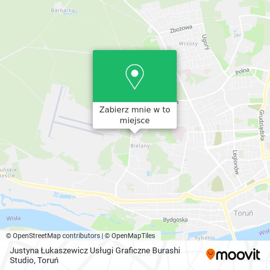 Mapa Justyna Łukaszewicz Usługi Graficzne Burashi Studio