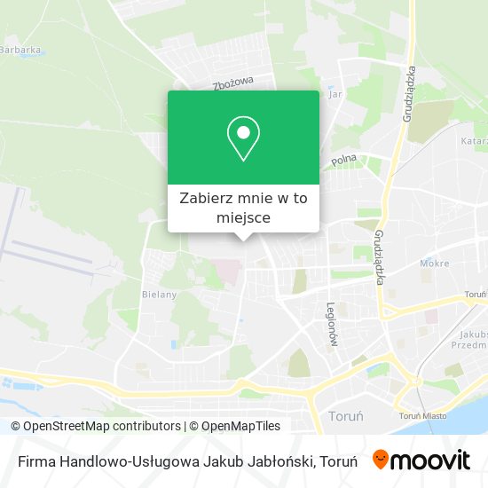 Mapa Firma Handlowo-Usługowa Jakub Jabłoński