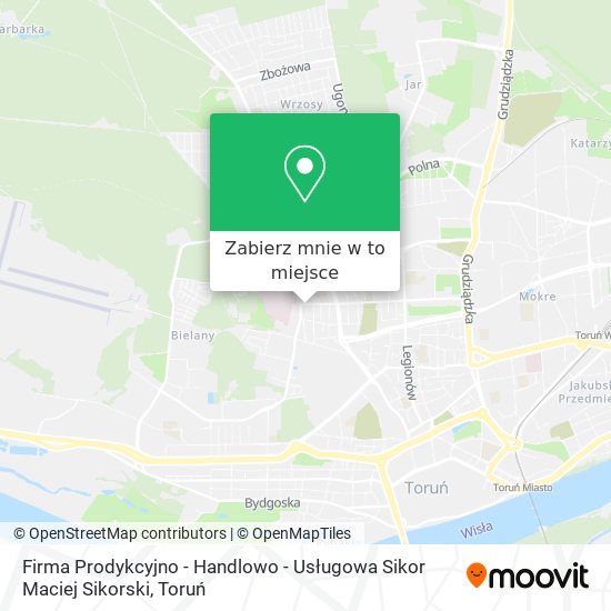 Mapa Firma Prodykcyjno - Handlowo - Usługowa Sikor Maciej Sikorski