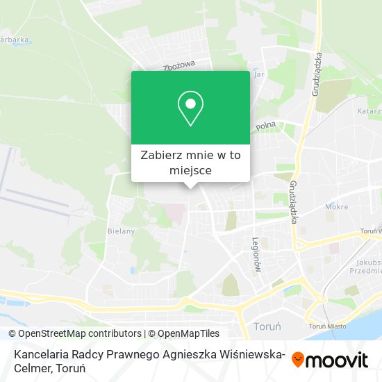 Mapa Kancelaria Radcy Prawnego Agnieszka Wiśniewska-Celmer