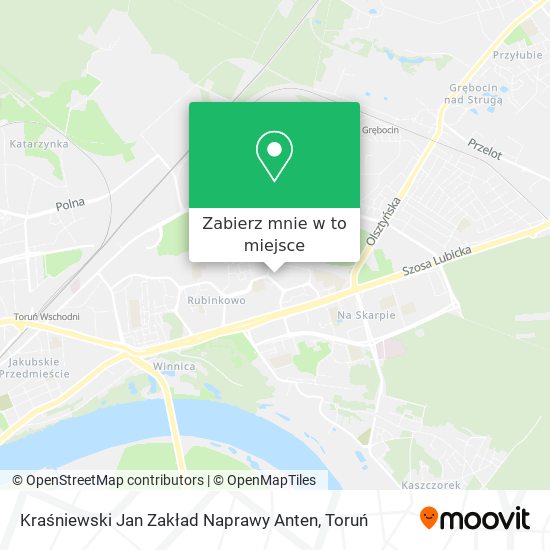 Mapa Kraśniewski Jan Zakład Naprawy Anten