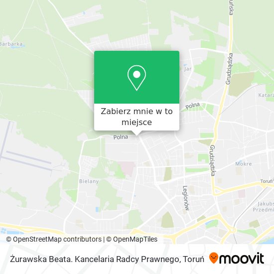 Mapa Żurawska Beata. Kancelaria Radcy Prawnego