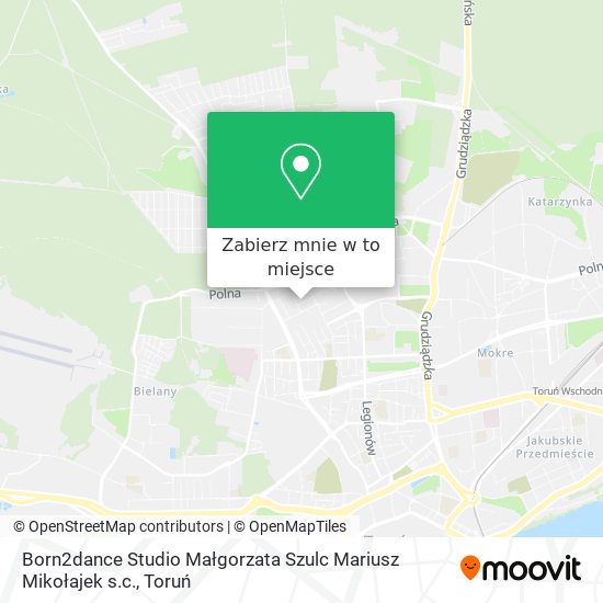 Mapa Born2dance Studio Małgorzata Szulc Mariusz Mikołajek s.c.