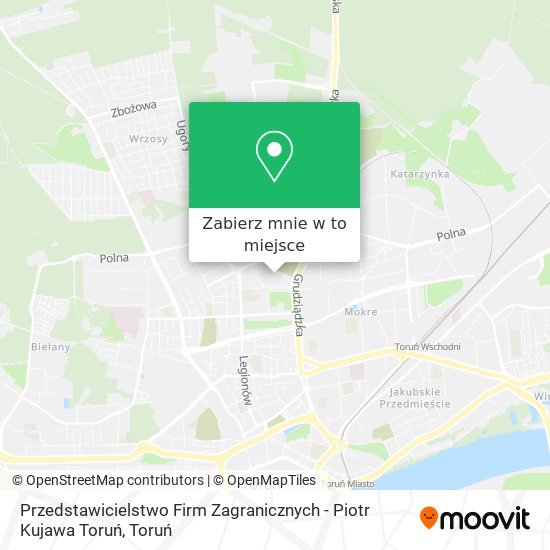 Mapa Przedstawicielstwo Firm Zagranicznych - Piotr Kujawa Toruń