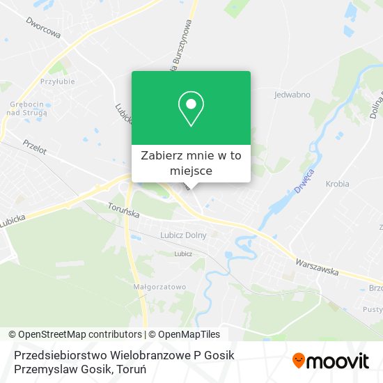 Mapa Przedsiebiorstwo Wielobranzowe P Gosik Przemyslaw Gosik