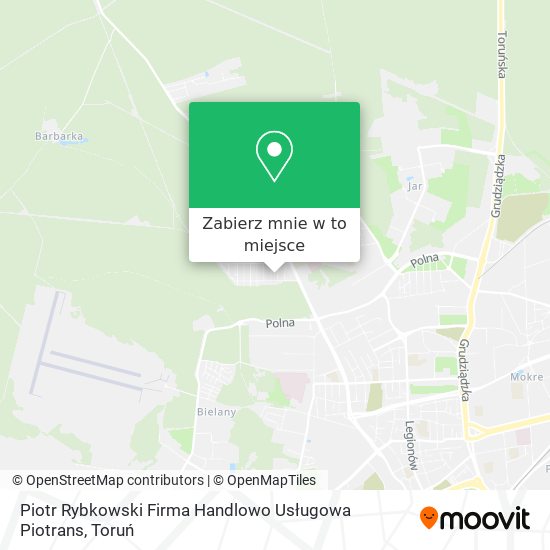 Mapa Piotr Rybkowski Firma Handlowo Usługowa Piotrans