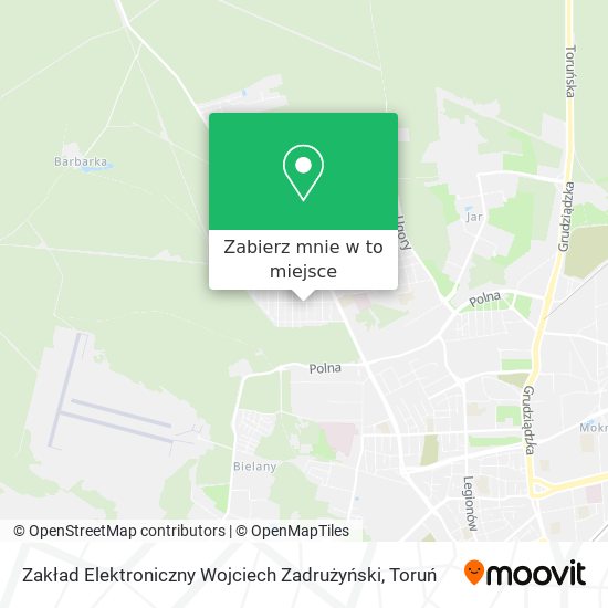 Mapa Zakład Elektroniczny Wojciech Zadrużyński