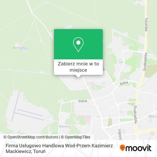 Mapa Firma Usługowo Handlowa Wod-Przem Kazimierz Mackiewicz