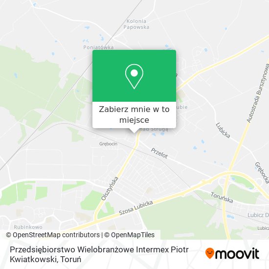 Mapa Przedsiębiorstwo Wielobranżowe Intermex Piotr Kwiatkowski
