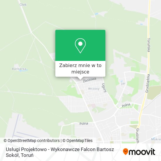 Mapa Usługi Projektowo - Wykonawcze Falcon Bartosz Sokół