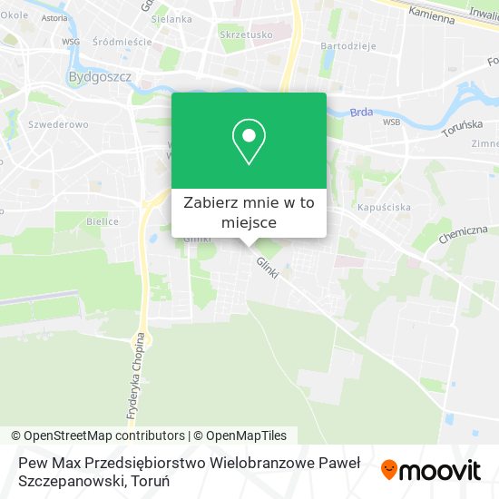 Mapa Pew Max Przedsiębiorstwo Wielobranzowe Paweł Szczepanowski