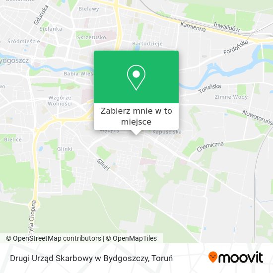 Mapa Drugi Urząd Skarbowy w Bydgoszczy
