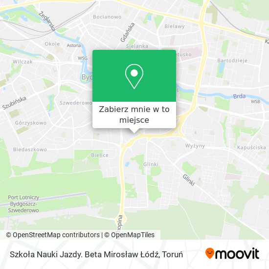 Mapa Szkoła Nauki Jazdy. Beta Mirosław Łódź