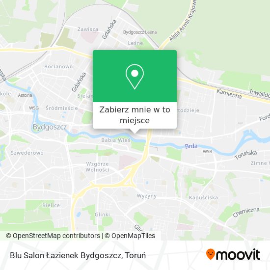 Mapa Blu Salon Łazienek Bydgoszcz