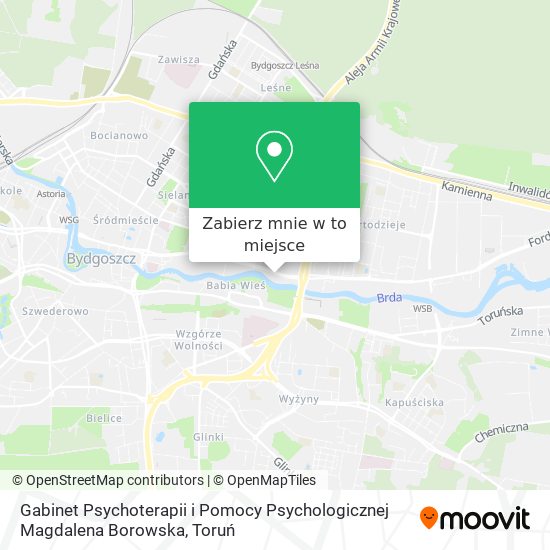 Mapa Gabinet Psychoterapii i Pomocy Psychologicznej Magdalena Borowska