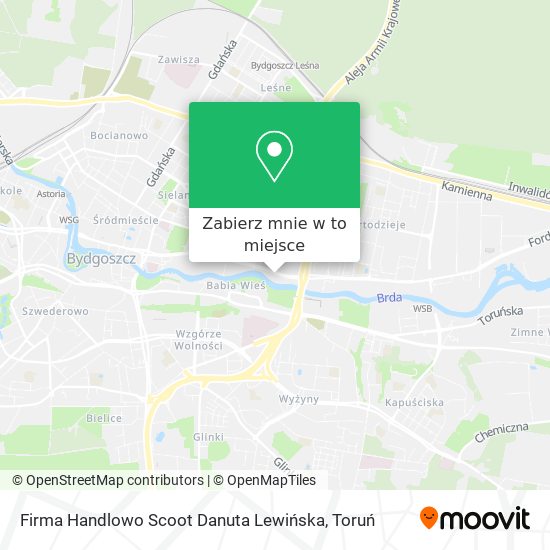 Mapa Firma Handlowo Scoot Danuta Lewińska