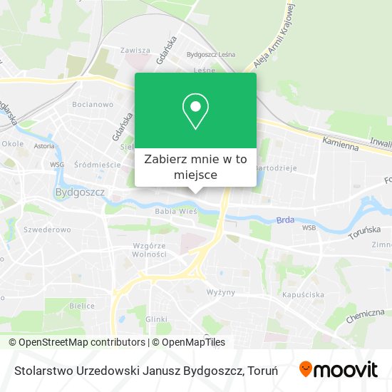 Mapa Stolarstwo Urzedowski Janusz Bydgoszcz