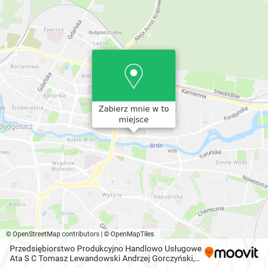 Mapa Przedsiębiorstwo Produkcyjno Handlowo Usługowe Ata S C Tomasz Lewandowski Andrzej Gorczyński