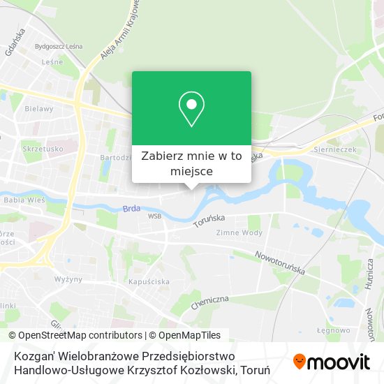 Mapa Kozgan' Wielobranżowe Przedsiębiorstwo Handlowo-Usługowe Krzysztof Kozłowski