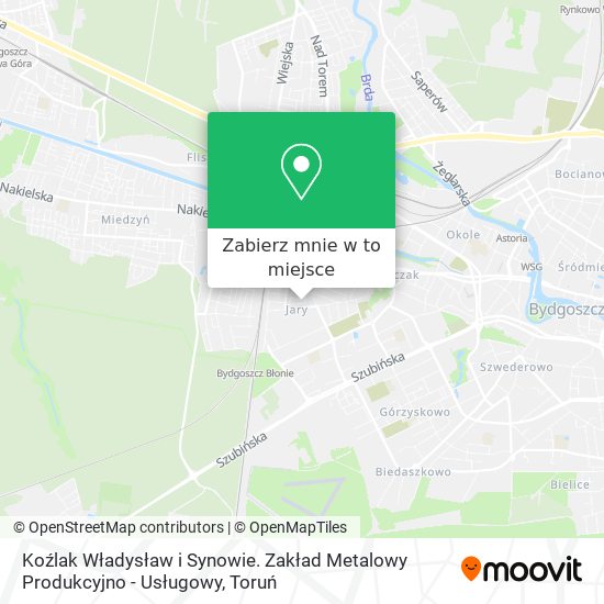 Mapa Koźlak Władysław i Synowie. Zakład Metalowy Produkcyjno - Usługowy