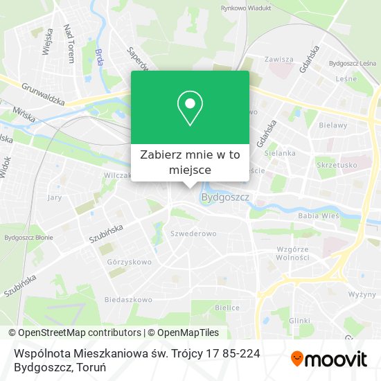 Mapa Wspólnota Mieszkaniowa św. Trójcy 17 85-224 Bydgoszcz