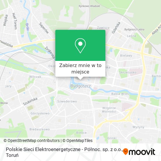 Mapa Polskie Sieci Elektroenergetyczne - Północ. sp. z o.o.