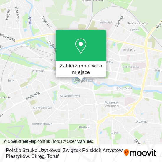 Mapa Polska Sztuka Użytkowa. Związek Polskich Artystów Plastyków. Okręg