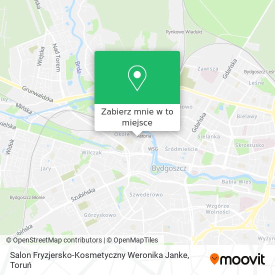 Mapa Salon Fryzjersko-Kosmetyczny Weronika Janke