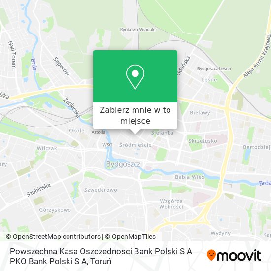 Mapa Powszechna Kasa Oszczednosci Bank Polski S A PKO Bank Polski S A