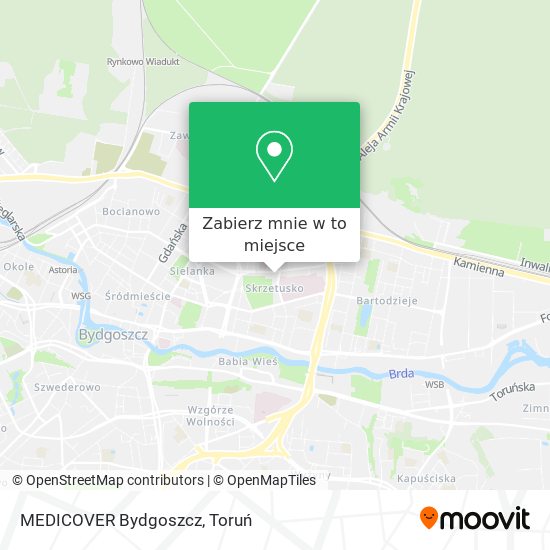 Mapa MEDICOVER Bydgoszcz