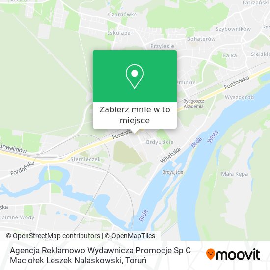 Mapa Agencja Reklamowo Wydawnicza Promocje Sp C Maciołek Leszek Nalaskowski