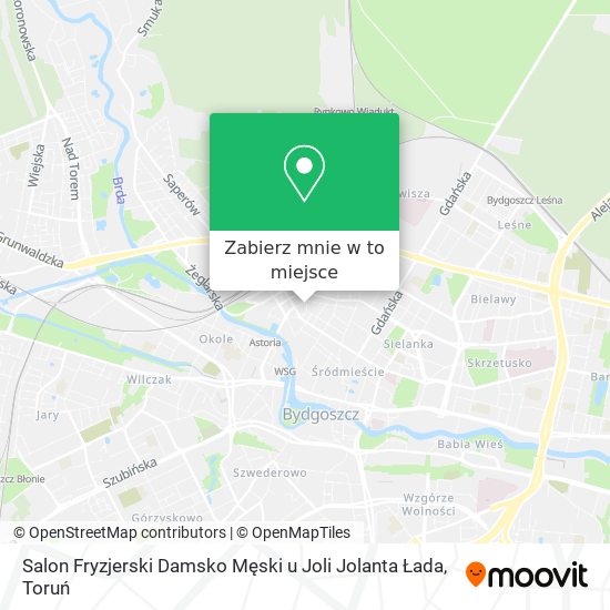 Mapa Salon Fryzjerski Damsko Męski u Joli Jolanta Łada
