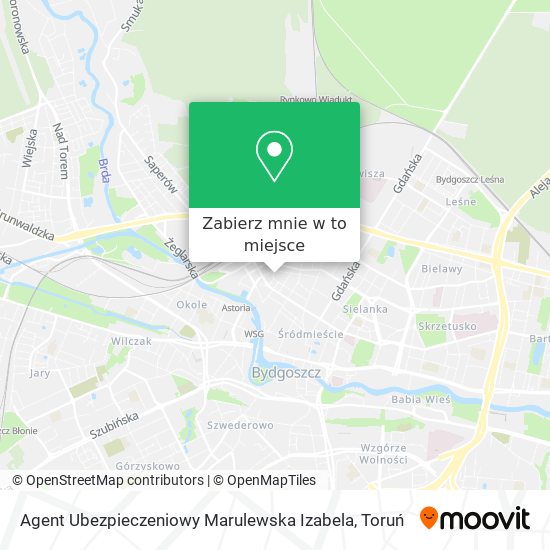 Mapa Agent Ubezpieczeniowy Marulewska Izabela