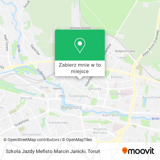 Mapa Szkoła Jazdy Mefisto Marcin Janicki