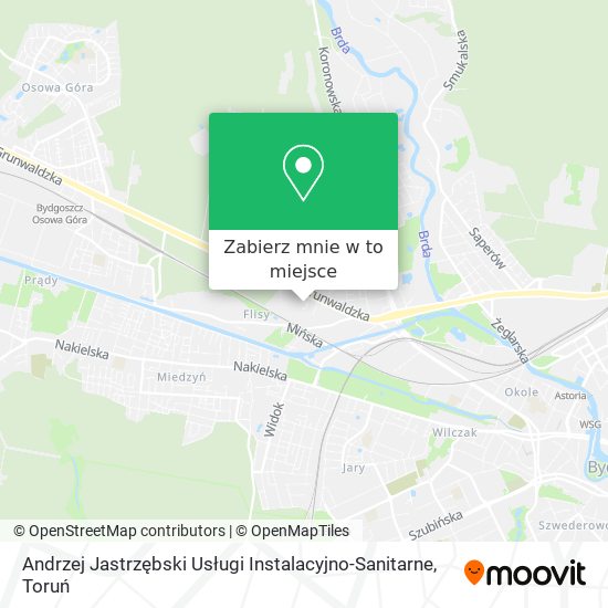 Mapa Andrzej Jastrzębski Usługi Instalacyjno-Sanitarne